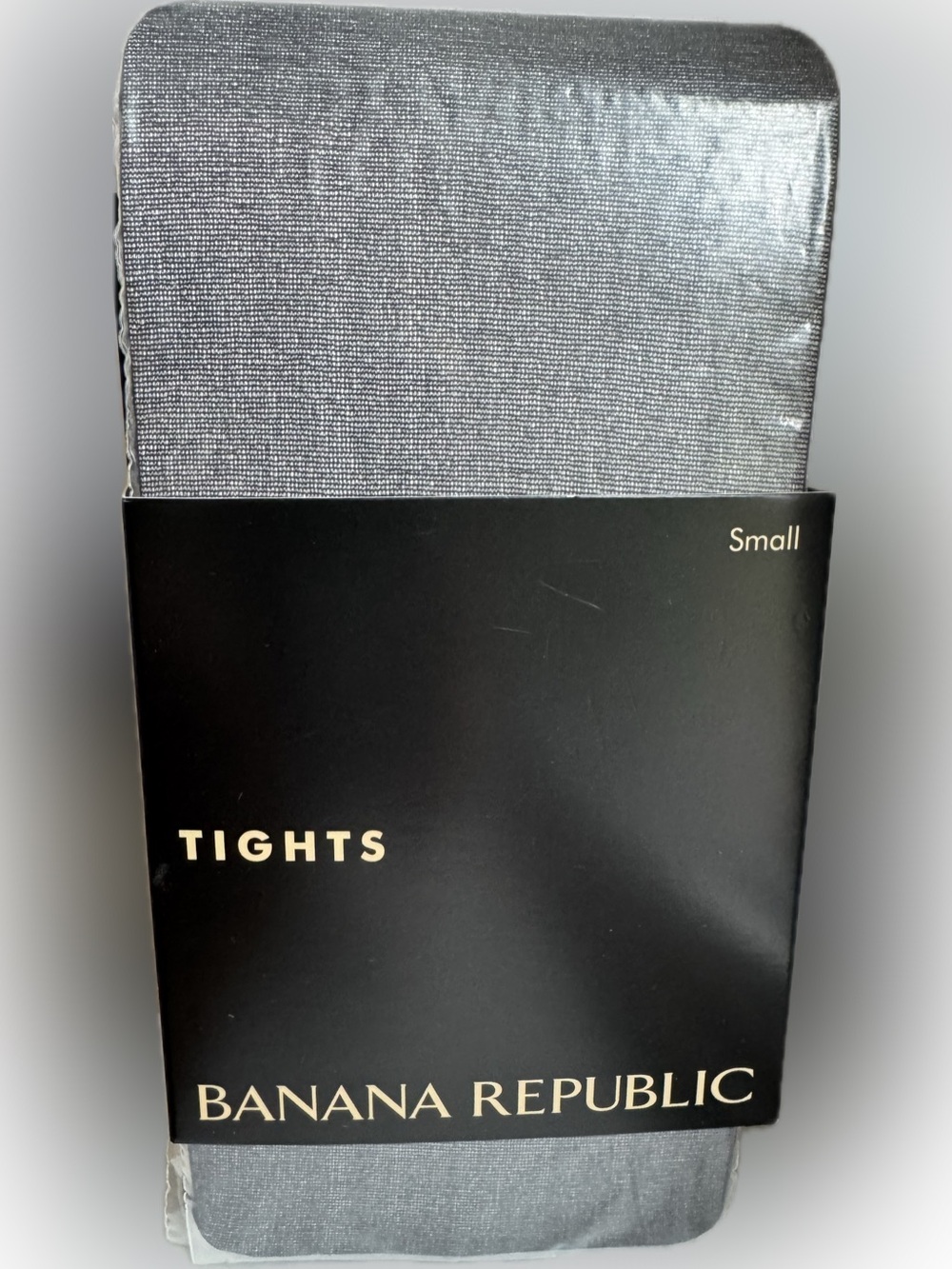 BANANA REPUBLIC TIGHTS SHEER 800 SEALED NYLON SPANDEX BLACK SMALL 797560 NEW NWT